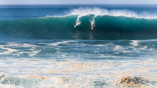 Opening image: “I rode a wave with Ramon that was really cool. I looked back thinking we'd both be there to high-five, but he got detonated.” Photo Ryan Craig