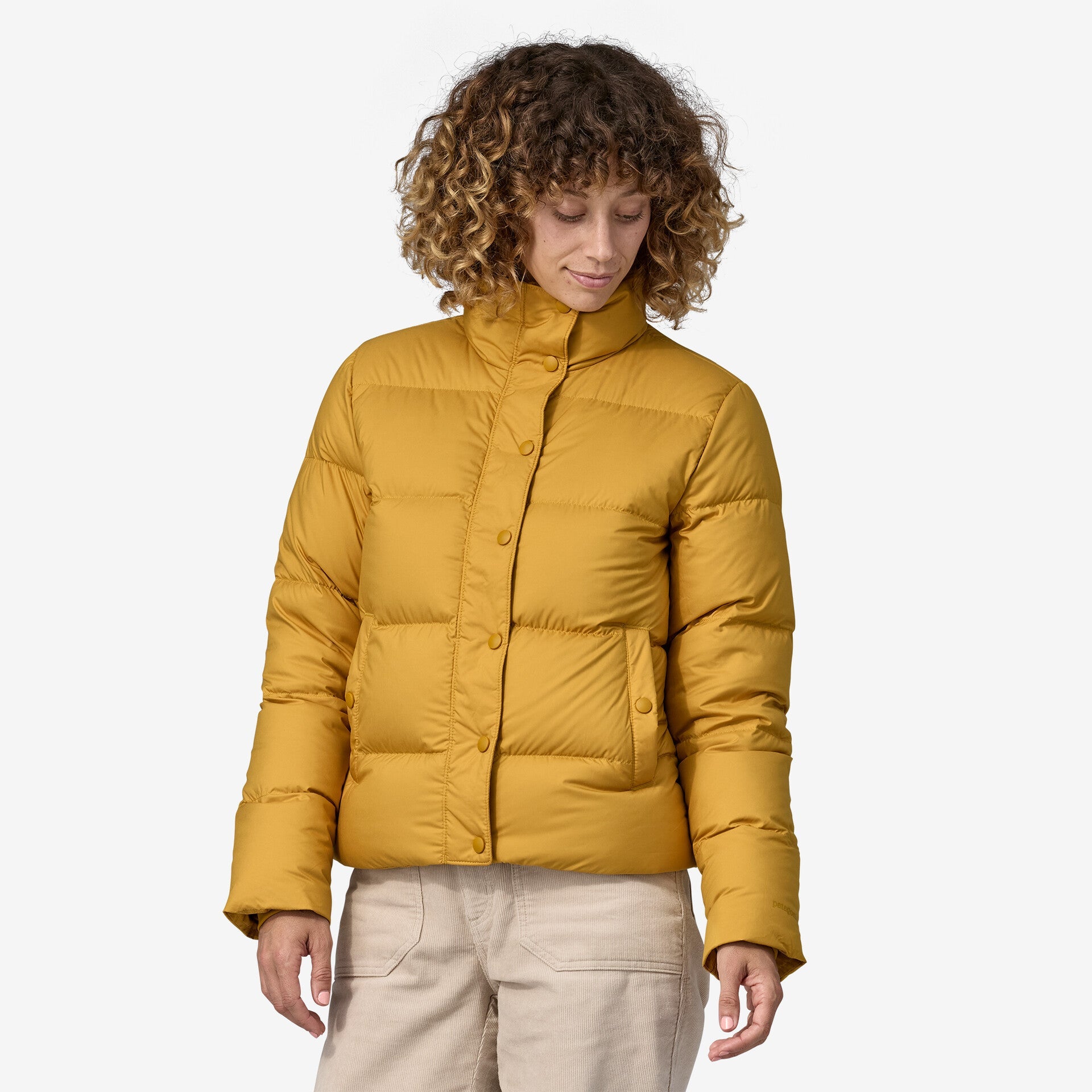 Patagonia down jacket yellow online