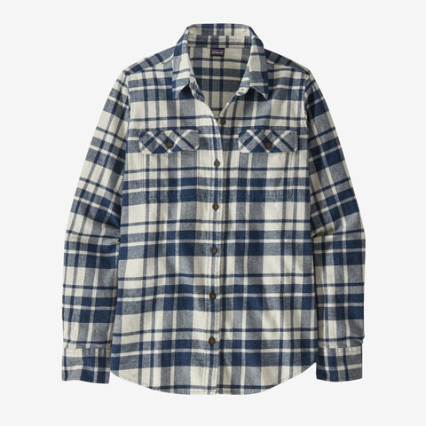 Women's Long-Sleeved Organic Cotton Midweight Fjord Flannel Shirt