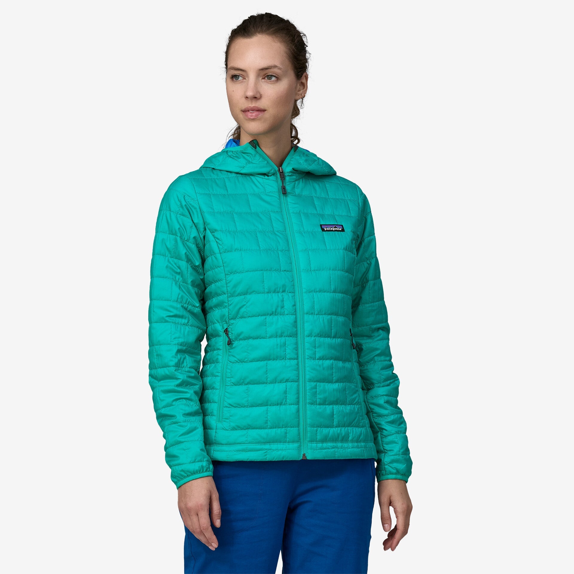 Patagonia women's nano puff jacket with hood online